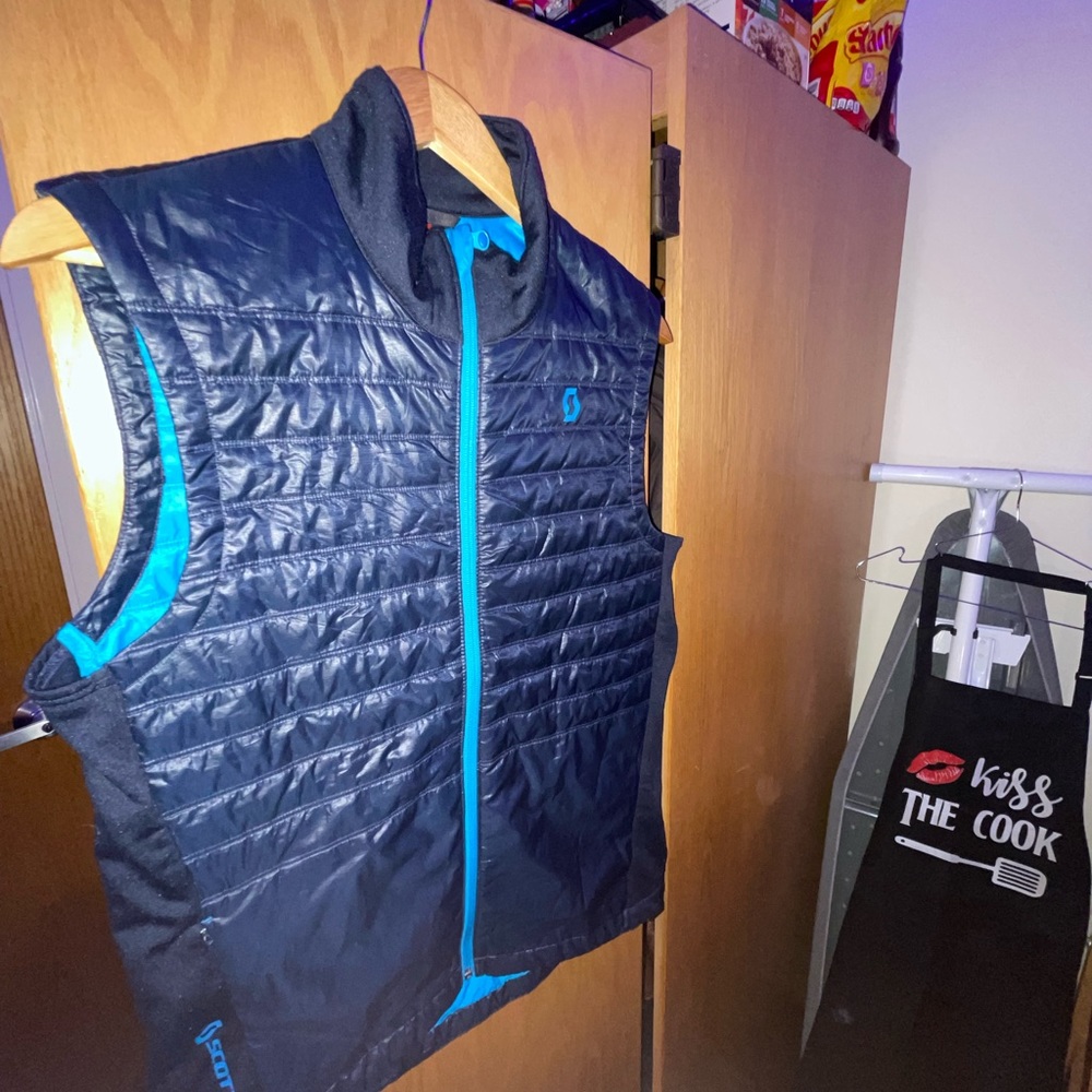 Scott Blue/ Fluorescent Blue Ski Vest - Men’s Medium